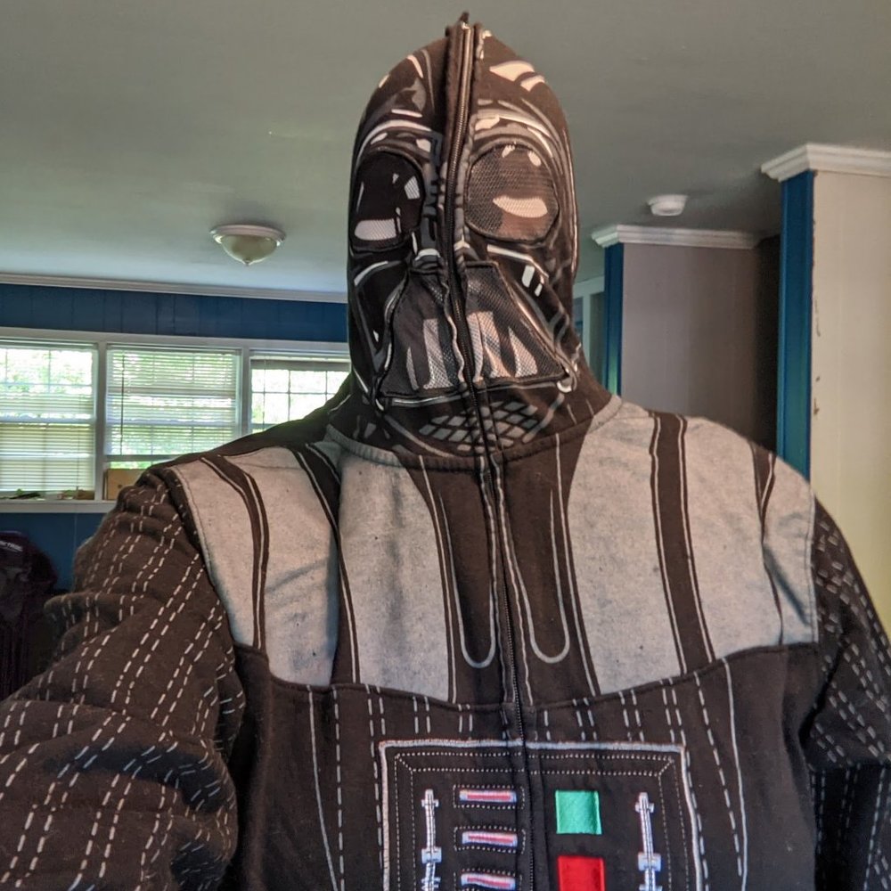 Star Wars Darth Vader zip hoodie costume XL
